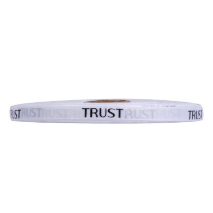 روبان سفید Trust Professional 5 متری با طرح مشکی تراست پرو