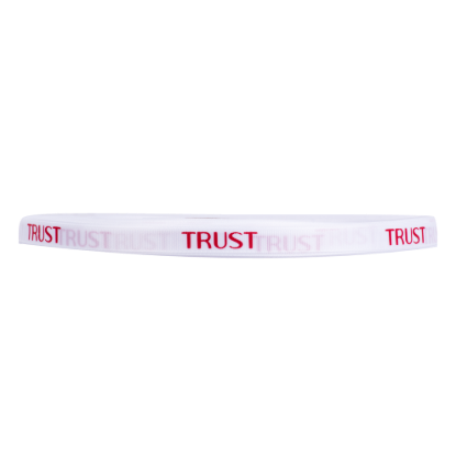 روبان سفید Trust Professional 5 متری با طرح قرمز تراست پرو