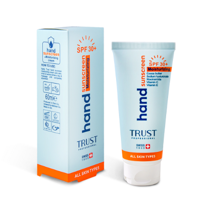 کرم تخصصی دست ضدآفتاب و آبرسان +SPF30 بی‌رنگ تراست تراست پرو